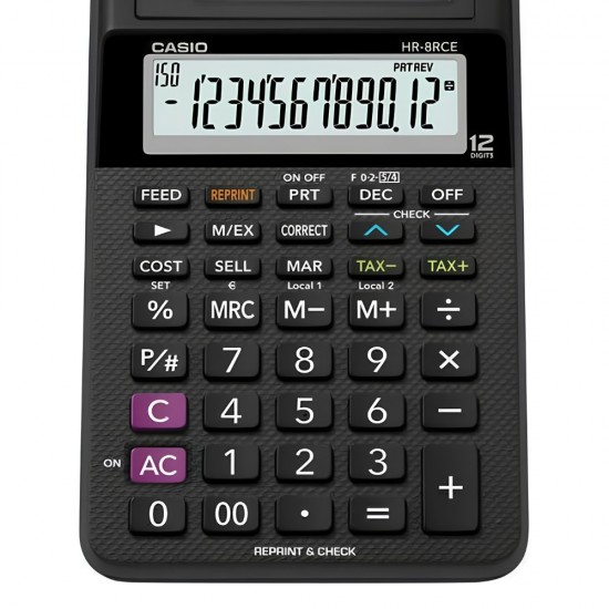 HR-8RCE BK Calculator CASIO