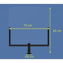 Plexi-Glass Basic Cashier protection shield