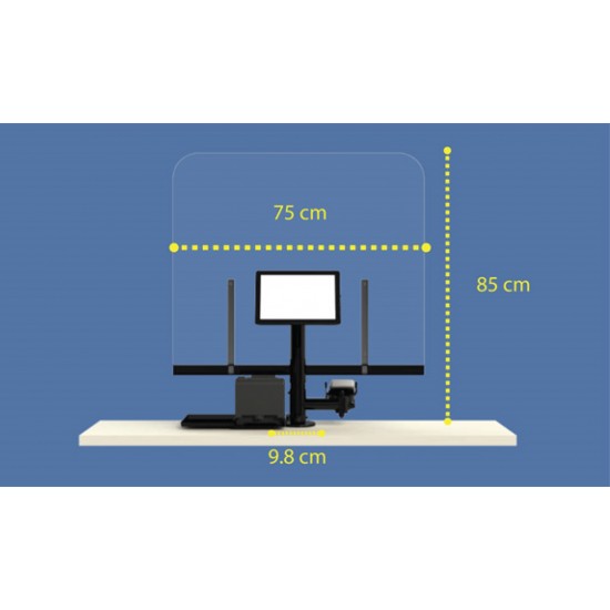 Plexi-Glass with POS, cash register and Printer