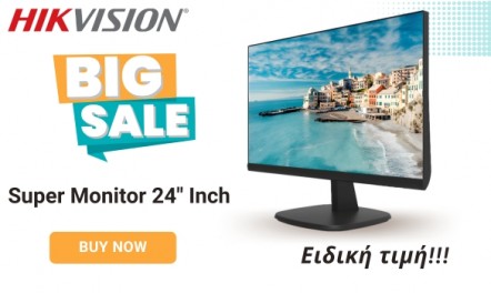 HIKVISION οθόνη 24'' σε Super τιμή!!!