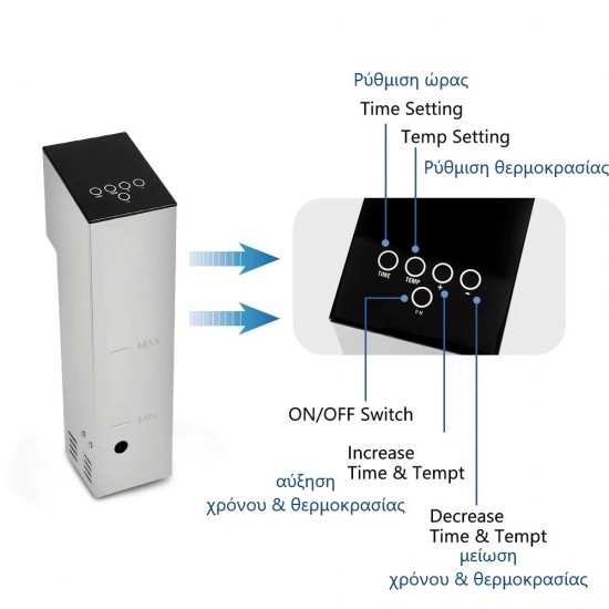 SVC-100 Συσκευή μαγειρέματος Sous Vide