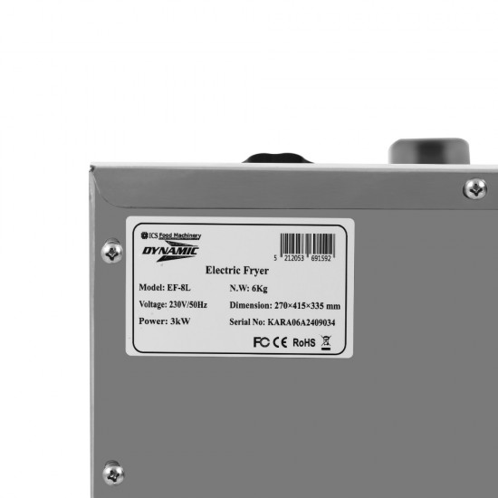 EF-8L Ηλεκτρική φριτέζα 3.50kw