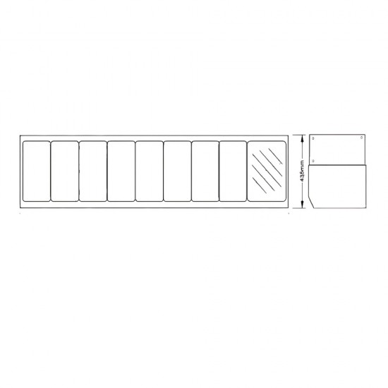 D71TW Salad bar βιτρίνα 