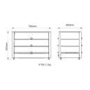 FTR-115L Βιτρίνα Θερμαινόμενη
