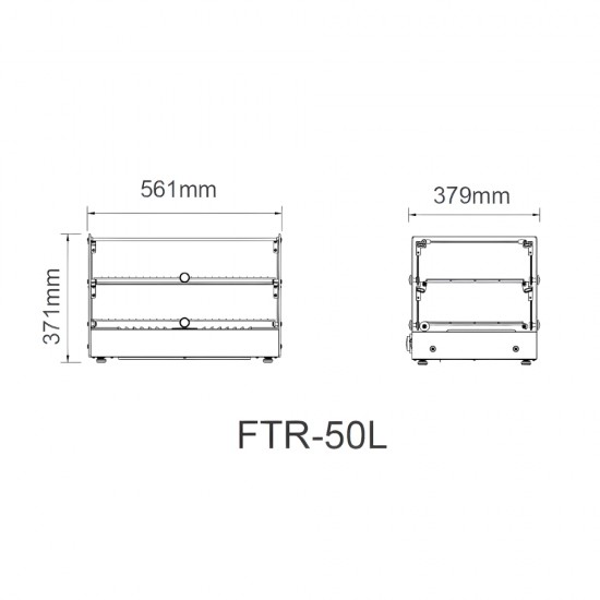 FTR-50L Βιτρίνα Θερμαινόμενη