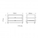 FTR-80L Βιτρίνα Θερμαινόμενη