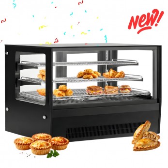 GN-1200HRT Black New Βιτρίνα Θερμαινόμενη