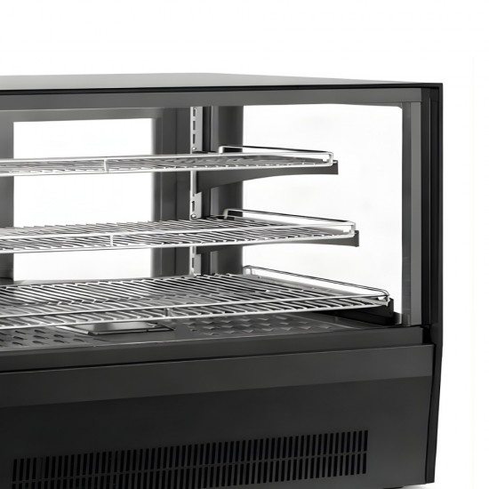 GN-1200HRT Black New Βιτρίνα Θερμαινόμενη