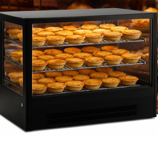 GN-1200HRT Black New Βιτρίνα Θερμαινόμενη