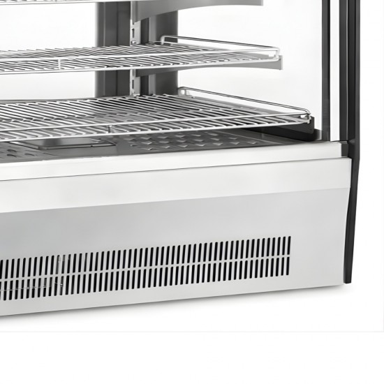 GN-1200HRT Βιτρίνα Θερμαινόμενη inox