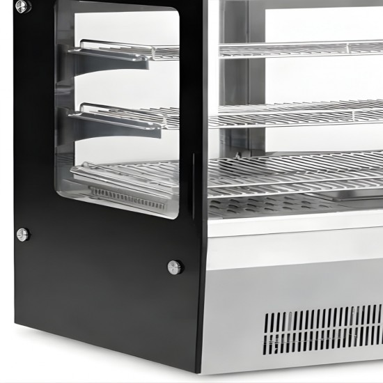 GN-1200HRT Βιτρίνα Θερμαινόμενη inox