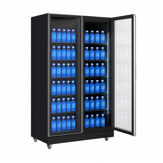 GN-1250FX Ψυγείο Διπλό Μαύρο 