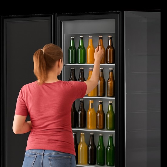 GN-1250FX Ψυγείο Διπλό Μαύρο 