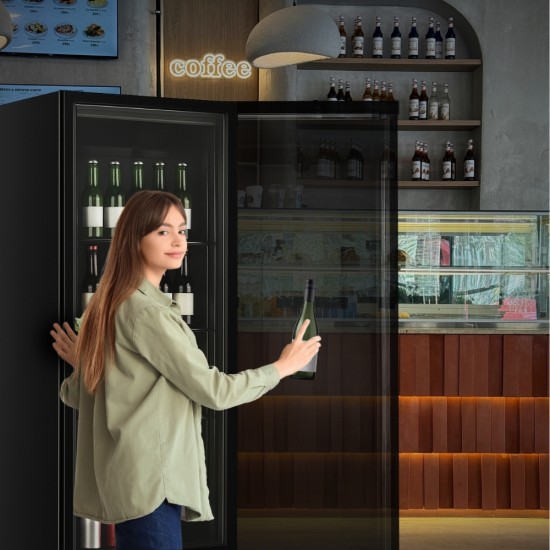 GN-410FS Ψυγείο Μαύρο Μπύρας