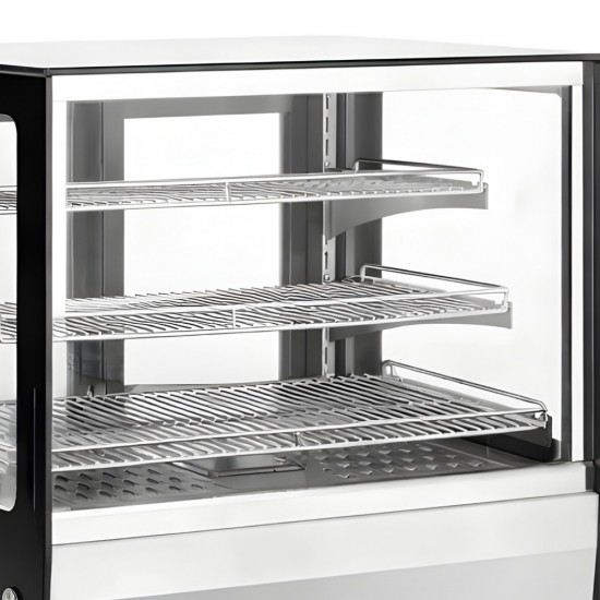 GN-660HRT Βιτρίνα Θερμαινόμενη Inox 