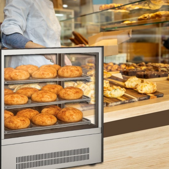 GN-660HRT Βιτρίνα Θερμαινόμενη Inox 