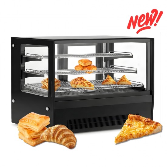 GN-900HRT Black New Βιτρίνα Θερμαινόμενη