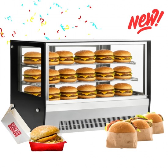 GN-900HRT Βιτρίνα Θερμαινόμενη inox