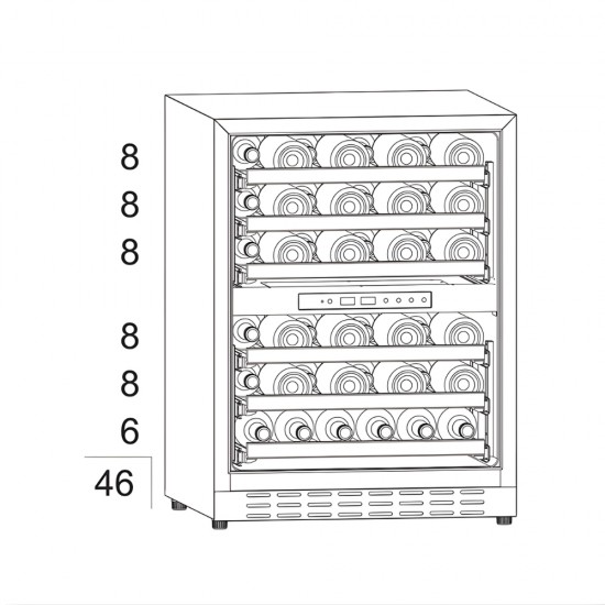 JC132E Ψυγείο κρασιών