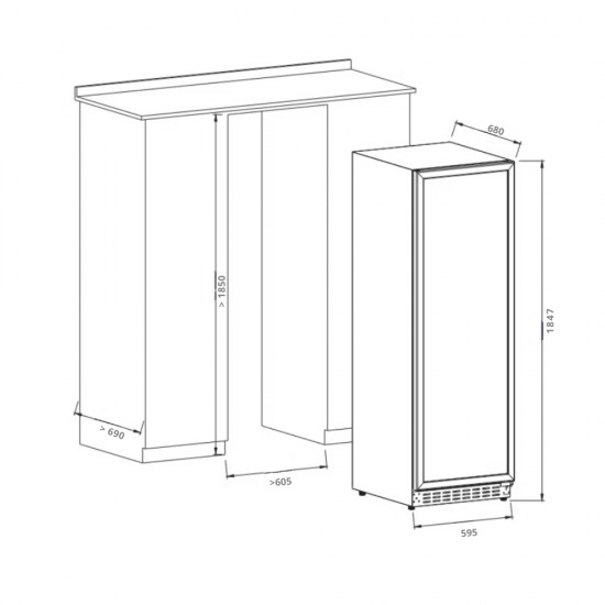 JC415 Ψυγείο κρασιών