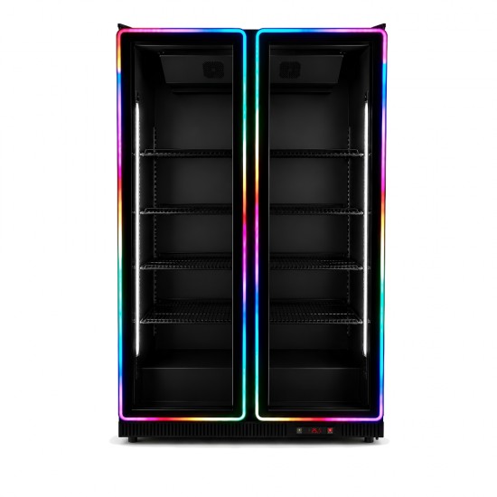 GN-1000FC-42 LED Ψυγείο Μαύρο διπλό