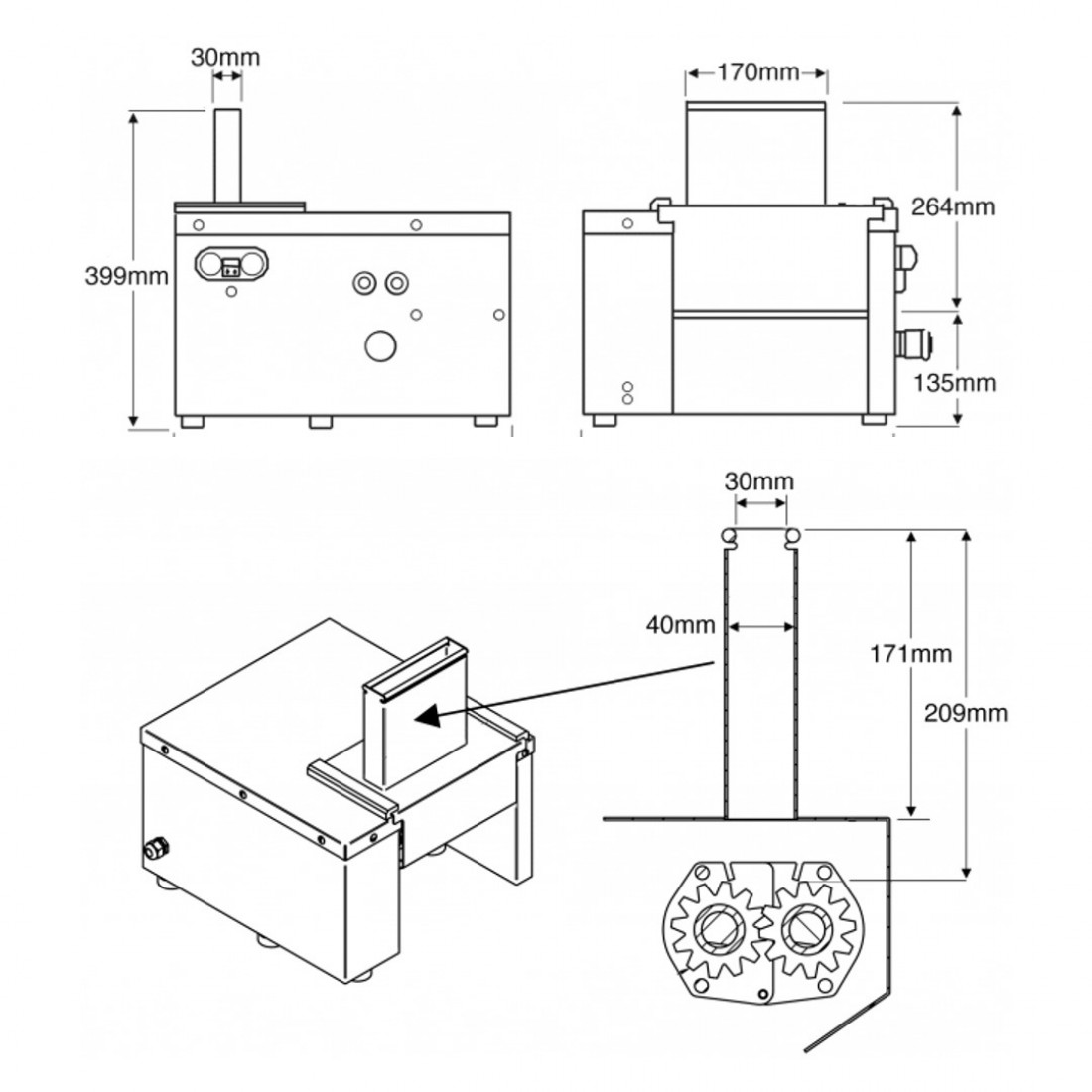 KT PK Meat Press-Schnitzel Machine