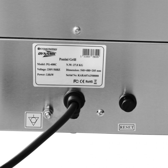 PG 400C Ηλεκτρική τοστιέρα και grill