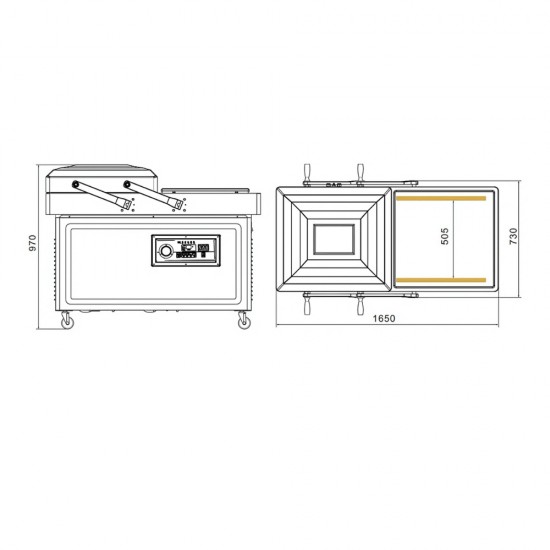 DZ-700/2SB Vacuum floor double chamber