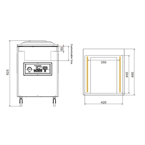 DZ-400/2E  Vacuum floor lite