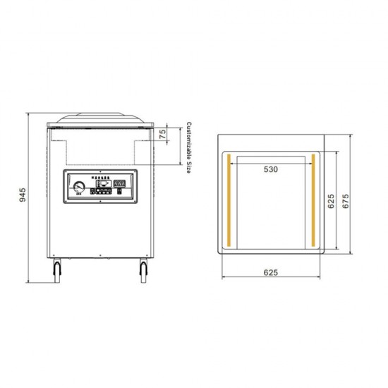 DZ-600/2E  Vacuum floor lite
