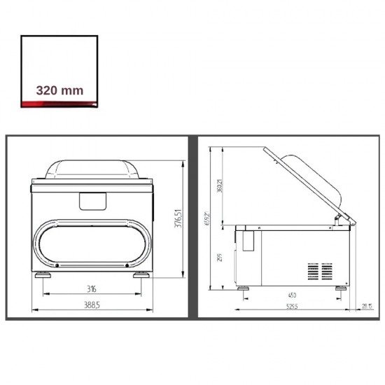 DVA 32 vacuum επιτραπέζιο