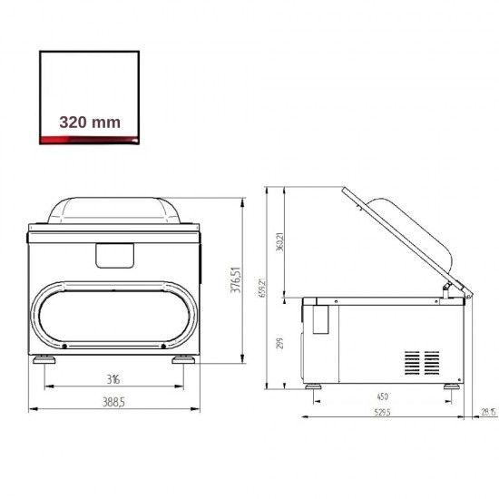 ST 320 vacuum επιτραπέζιο