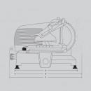 AF 350 HVS Meat Slicer Vertical cut